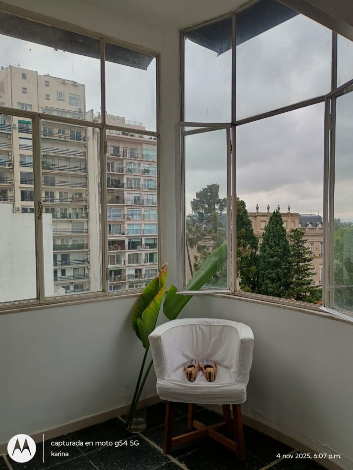 Departamento de 2 ambientes con vista panoramica a metros Embajada de EEUU