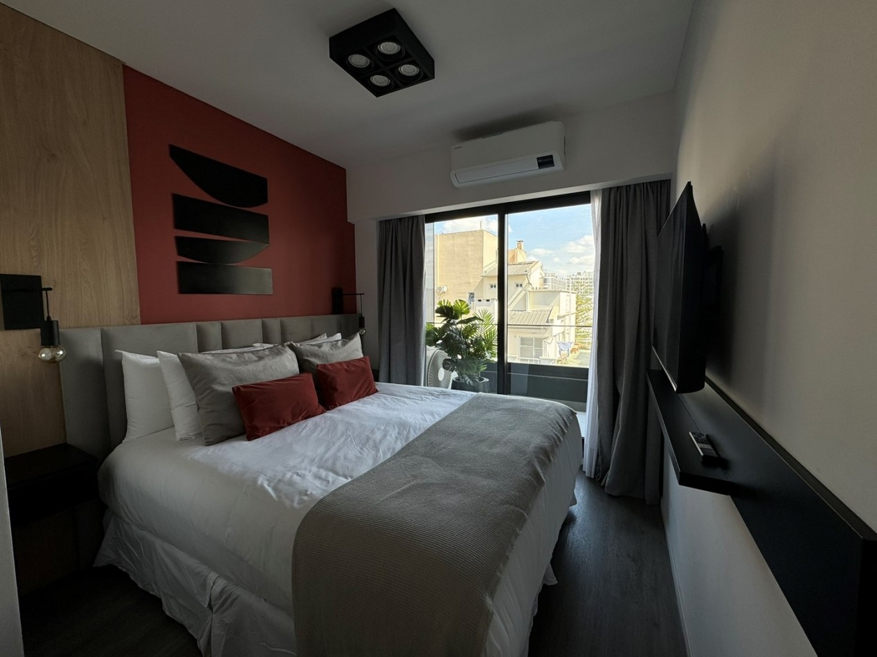 Alquiler temporario 2 ambientes premium en Palermo/Colegiales · 75 m² · balcon · cochera · amoblado