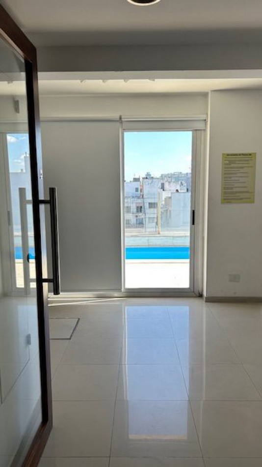 Monoambiente en alquiler amoblado con balcon vista panoramica amenities y excelente ubicacion
