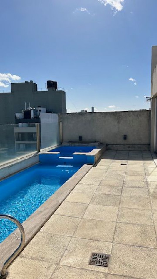 Monoambiente en alquiler amoblado con balcon vista panoramica amenities y excelente ubicacion