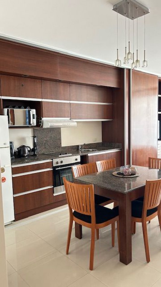 Monoambiente en alquiler amoblado con balcon vista panoramica amenities y excelente ubicacion