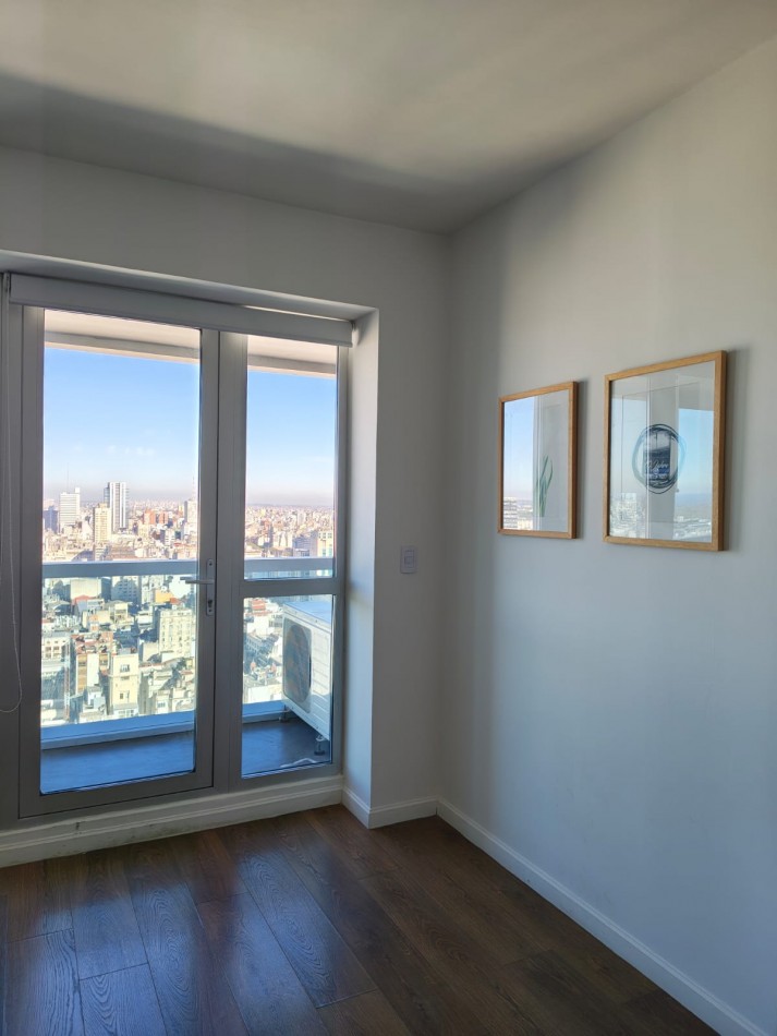 Monoambiente en alquiler Torre Bellini Retiro amoblado con balcon vista abierta y amenities