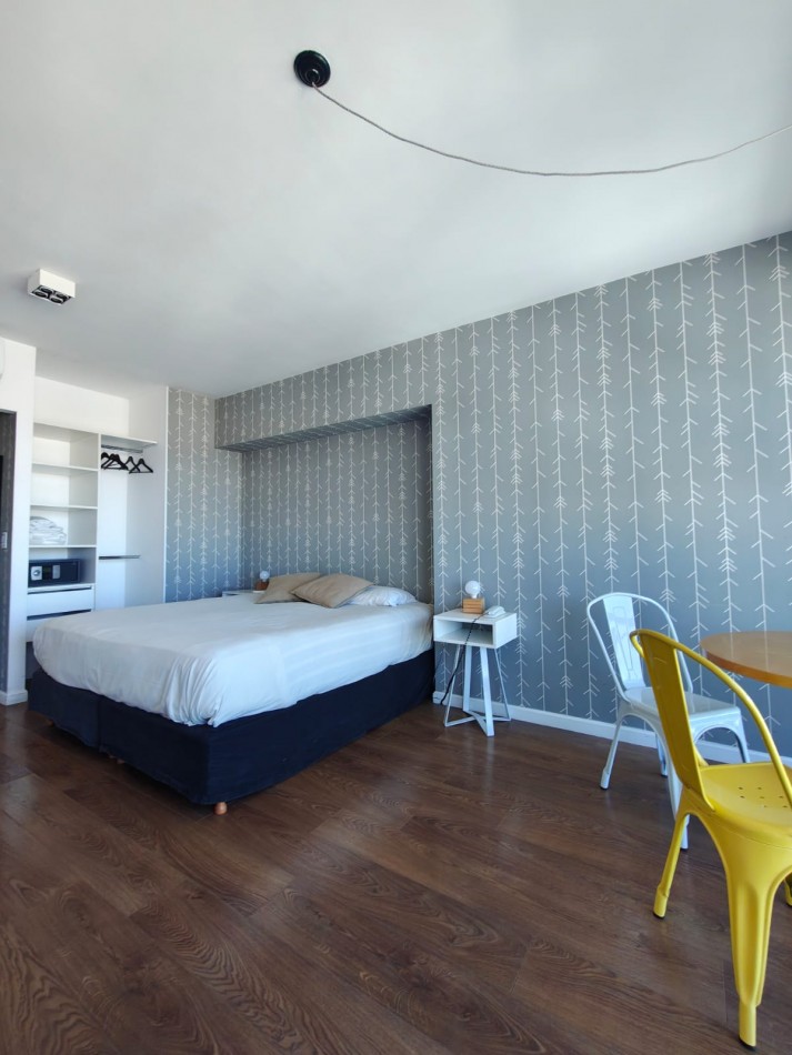 Monoambiente en alquiler Torre Bellini Retiro amoblado con balcon vista abierta y amenities