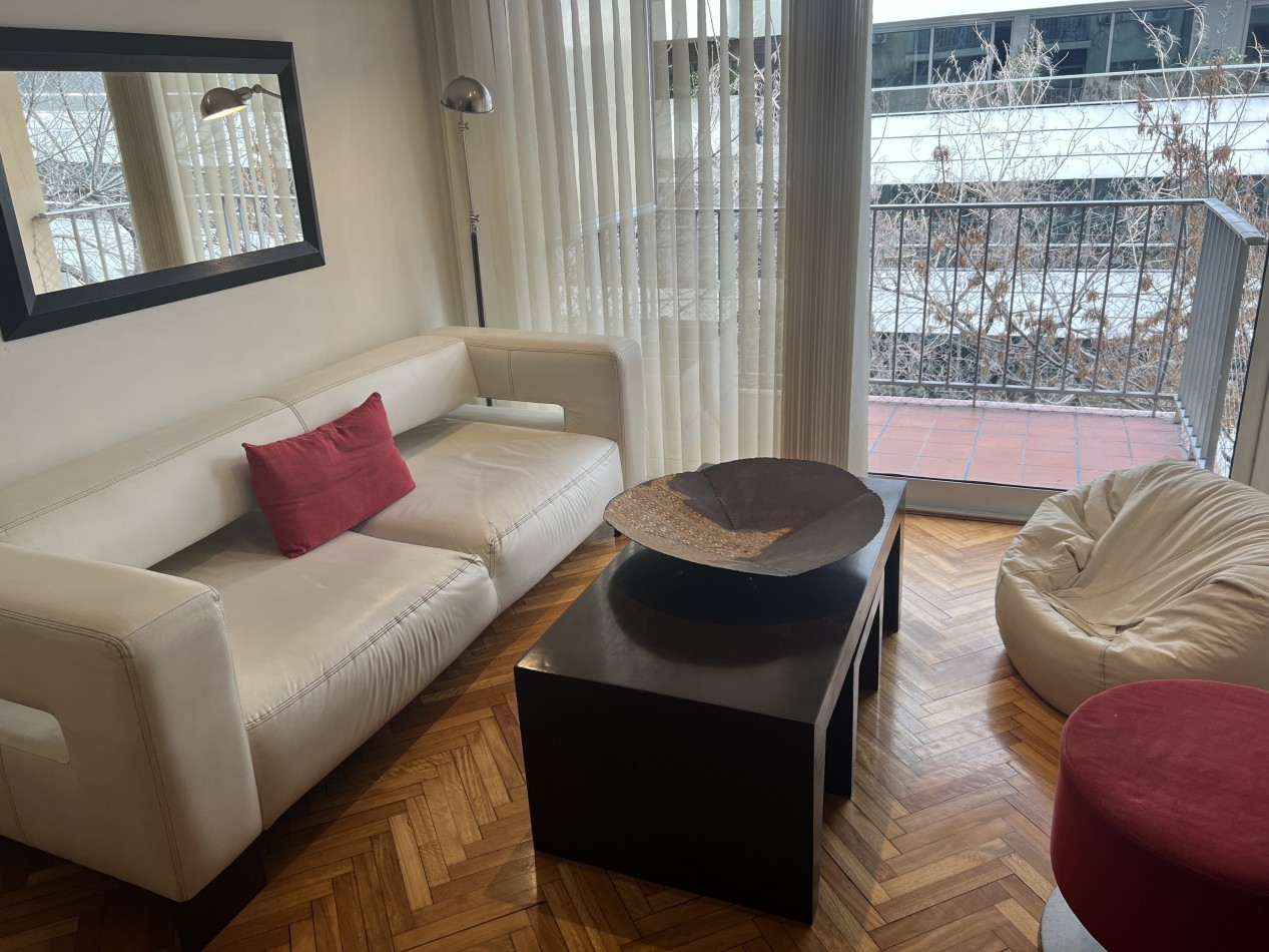 Las Cañitas | 3 amb. amoblado y equipado | Balcon | AC | Calefaccion central