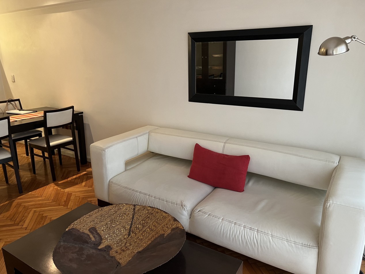 Las Cañitas | 3 amb. amoblado y equipado | Balcon | AC | Calefaccion central