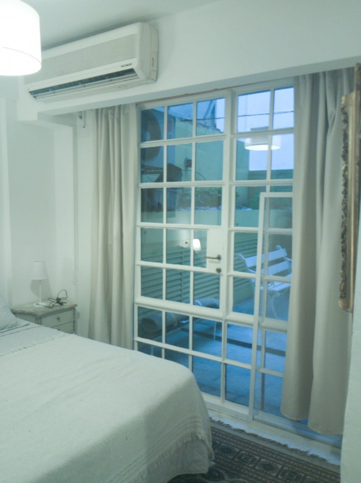 PB 2 Ambientes Amoblado en Alquiler con Patio de 22 m² Apto Mascotas Santa Fe y Riobamba