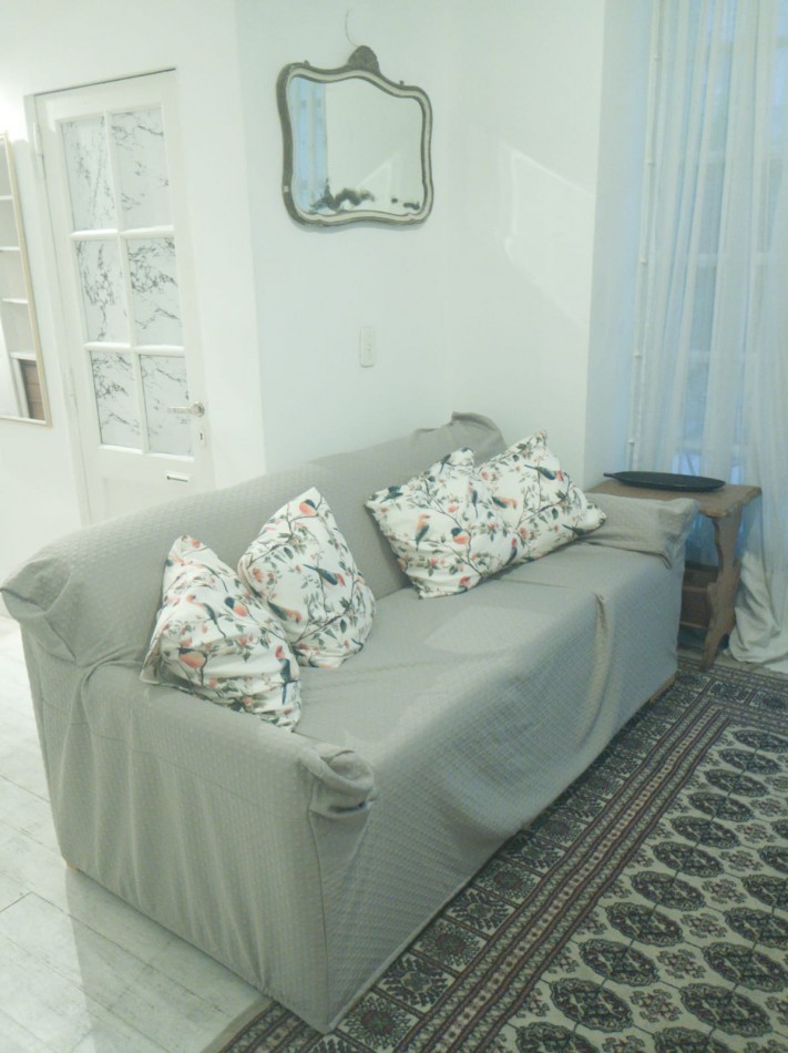 PB 2 Ambientes Amoblado en Alquiler con Patio de 22 m² Apto Mascotas Santa Fe y Riobamba