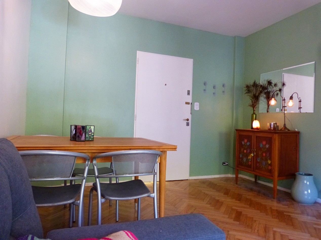 2 Ambientes Amoblado en Alquiler Palermo Soho con Balcon Muy Luminoso y Listo para Mudarse