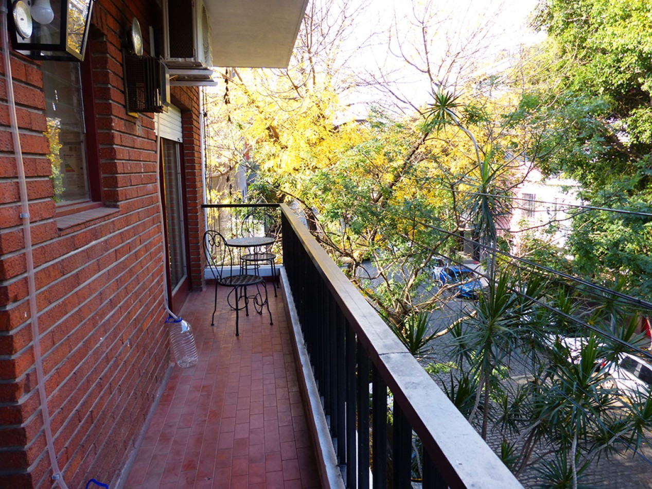 2 Ambientes Amoblado en Alquiler Palermo Soho con Balcon Muy Luminoso y Listo para Mudarse