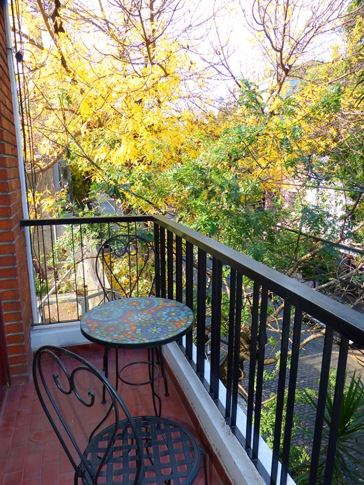 2 Ambientes Amoblado en Alquiler Palermo Soho con Balcon Muy Luminoso y Listo para Mudarse
