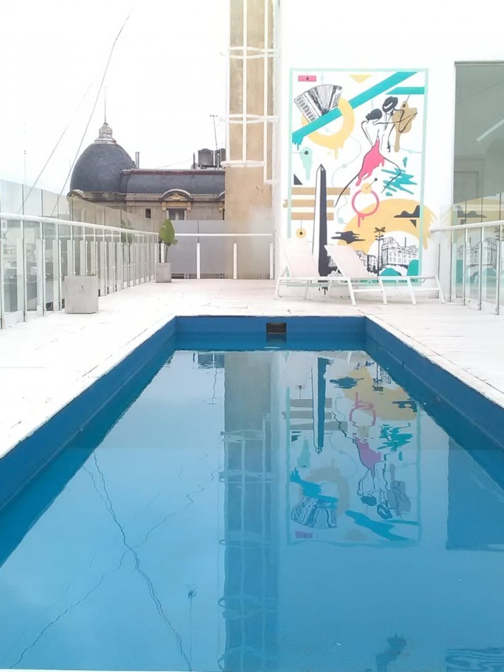 Monoambiente Amoblado en Alquiler en San Telmo con Piscina a Metros de Puerto Madero