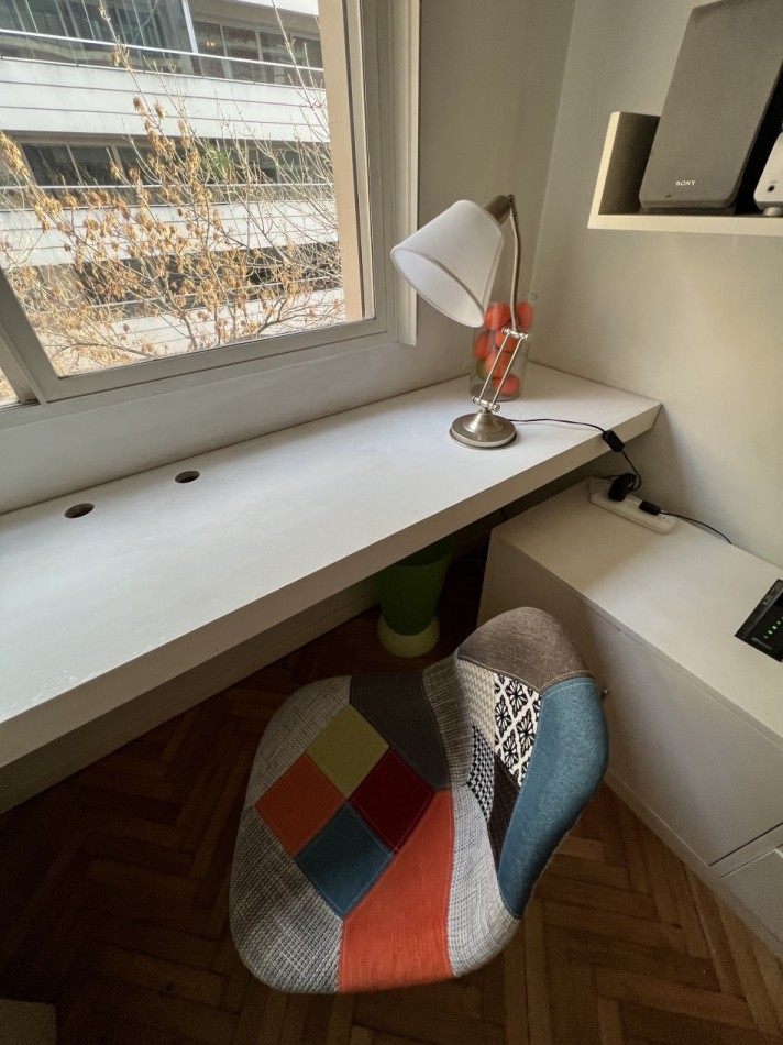 Las Cañitas | 3 amb. amoblado y equipado | Balcon | AC | Calefaccion central