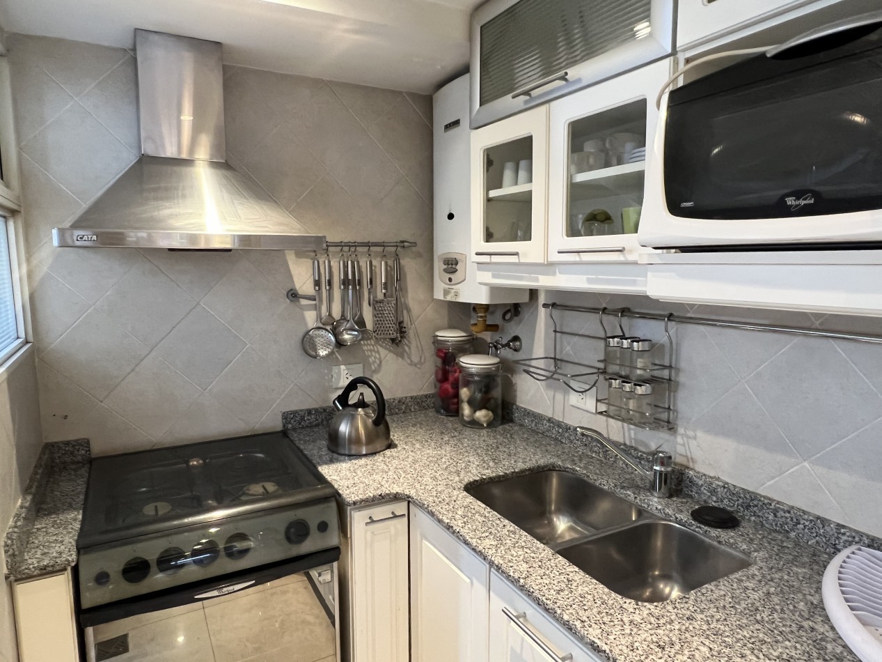 Las Cañitas | 3 amb. amoblado y equipado | Balcon | AC | Calefaccion central