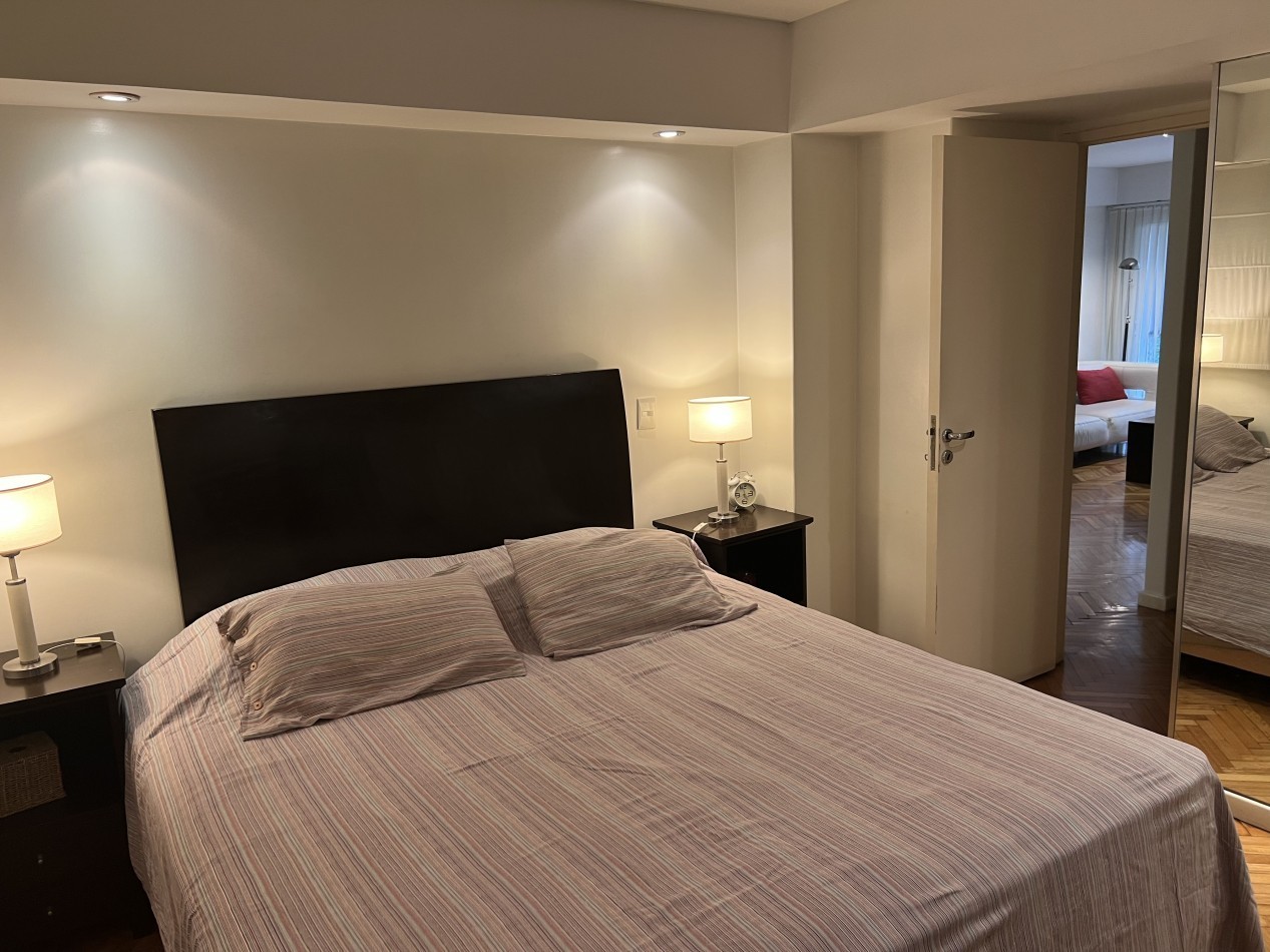 Las Cañitas | 3 amb. amoblado y equipado | Balcon | AC | Calefaccion central