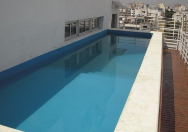Dos ambientes en edif.moderno de Villa Crespo / Av. Corriente- amueblado! Piscina, Parrilla.