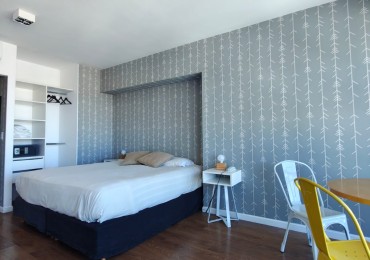 Monoambiente en alquiler Torre Bellini Retiro amoblado con balcon vista abierta y amenities