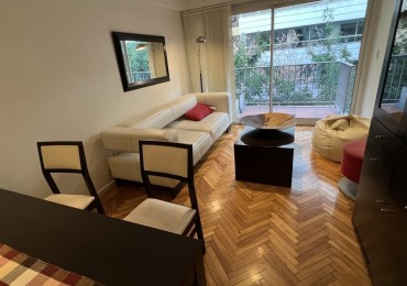 Las Cañitas | 3 amb. amoblado y equipado | Balcon | AC | Calefaccion central